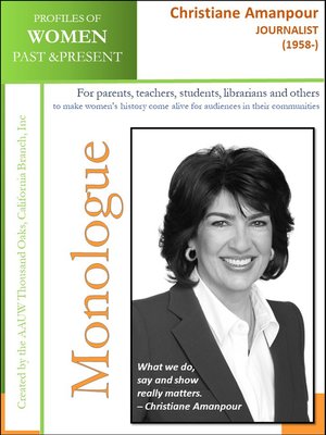 cover image of Profiles of Women Past & Present – Christiane Amanpour, Journalist (1958-)